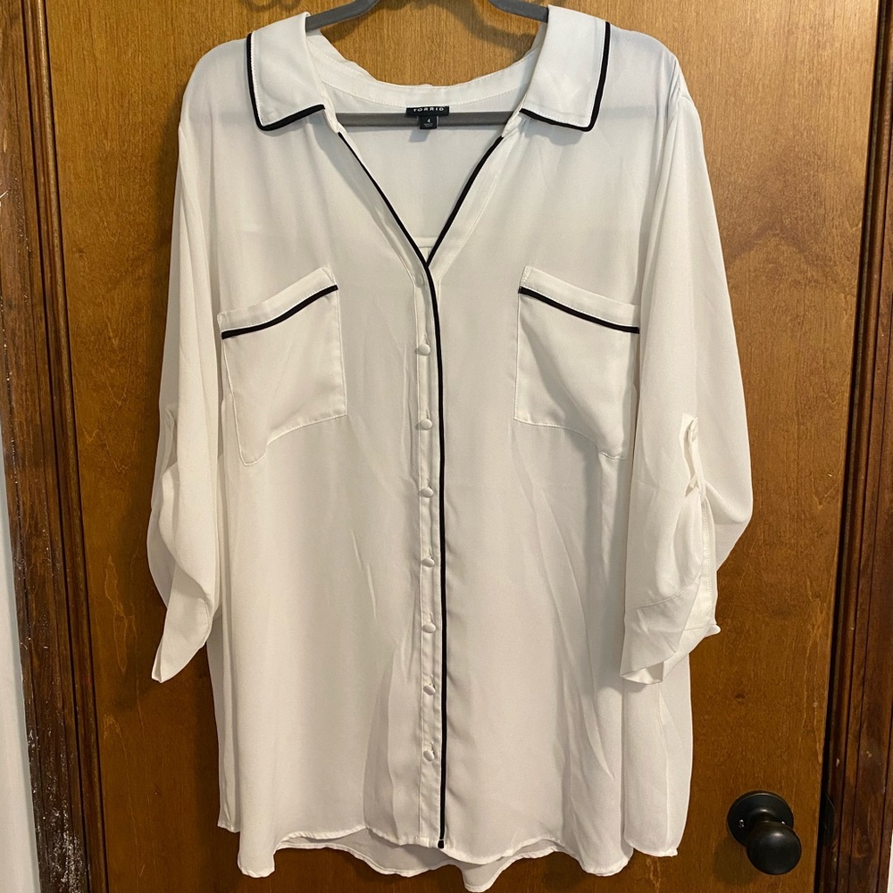Black & White Torrid Blouse